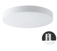 OSMONT ELS72989 ELSA V16 Plafonnier/applique murale en verre, semi-encastré, blanc, IP44, 4000 K, LED 54 W