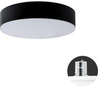 OSMONT ERI67665 ERIS CV4 plafonnier/mural verre semi-permanent blanc / blanc - noir IP44 4000 K 54W LED DALI