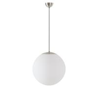 OSMONT ISI63637 ISIS P3 PM-M Suspension en plastique, acier inoxydable brossé / blanc, indice de protection IP40, 40 W, douille E27 HF