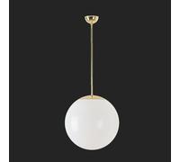 OSMONT ISI68862 ISIS P3 luminaire suspendu en plastique laiton poli / blanc IP40 4000 K 27W LED combinaison de secours 1 h