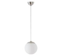 OSMONT ISI72978 ISIS S1 PM-M Suspension en plastique, acier inoxydable brossé / blanc, indice de protection IP40, 4000 K, LED 8 W