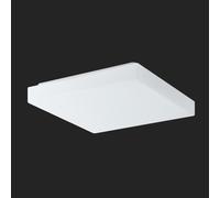 OSMONT LIB59127 LIBRA 2 Plafonnier/applique en verre, blanc, IP44, 3000 K, 27 W Éclairage de secours à LED, combiné, 3 heures