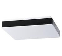 OSMONT TIL69289 TILIA C2A Plafonnier/applique murale en plastique, blanc/blanc-noir, indice de protection IP54, 3000 K, LED 17 W, DALI