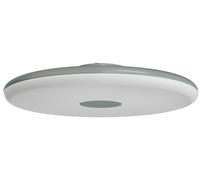 OSMONT ZET60016 ZETA 2 FP : plafonnier/applique murale en plastique, gris/blanc, indice de protection IP40, 3000 K, LED 38 W