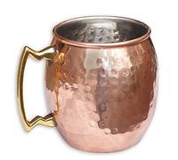 OSNICA Premium Quality Hammered Copper Tumbler - 100% Pure Copper Tumbler for Water - Better Then Glasses, Safer Than Plastic (Design 11)