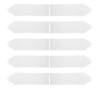 OSOLADY 10 Pièces Protège-marque-pages en Pvc Transparent, Léger et Étanche, Couverture Trou pour Bureau et École, Protège Carnet de Liaison Pratique