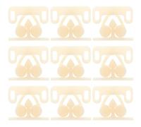 OSOLADY 10pièces Lot de Loquets à Bille Plastique Beige pour Porte Armoire Fermeture à Double Boule Loqueteau de Tension pour Meubles Sécurité et Animaux Installation Facile