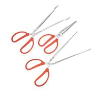 OSOLADY 3pièces Pince Attrape Crabe Acier Inoxydable Pinces Antidérapantes pour Écrevisses et Épuisette Outil Multi-usage pour Ramassage de Déchets aux Lottes et Eels