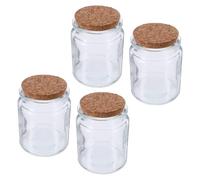 OSOLADY 4 Pièces Bocal à Versets Bibliques, Bocal de Prière Chrétien en Verre et Bois, Messages D’Encouragement, pour Femmes Chrétiennes, Bureau et Prière, Noël