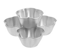 OSOLADY 4pièces Moules Pudding Antiadhésifs Mini Moules à Tarte pour Cuisson Flan Biscuits Cupcakes Résistants et Faciles à Démouler
