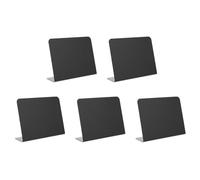 OSOLADY 5pcs Tableau Noir des Prix des Fruits en Pvc Réutilisable et Effaçable pour Supermarché et Boutique, Étiquettes Prix Noires Pratiques pour Affichage Polyvalent