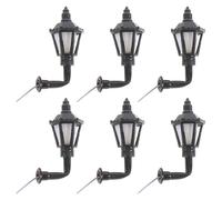 OSOLADY 6pièces Lampe Murale Décorative Miniature Modèle DIY Éclairage Chaud Lampe Ambiance pour Maison de Poupée de Scène Miniature pour Décoration Intérieur et Extérieure