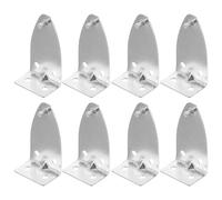 OSOLADY 8 Pièces Support de Cordon de Fenêtre en Métal Argenté, Clip de Fixation du Rouleau Vertical Robuste, Facile à Remplacer, pour Stores et Rideaux