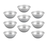 OSOLADY 9pièces Moule à Tartelettes Aluminium Moules Tartes Demi-sphère Antiadhésif Facile à Démouler Résistant Déformation pour Pâtisserie Maison