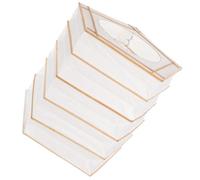 OSOLADY Abat-jour Design Délicat et Structure Simple Surface Lisse en Papier Pliable Blanc D'étoile à Cinq Branches pour Décoration Intérieure et Pendaison Maison