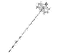 OSOLADY Accessoire de Perceuse Mélangeuse Tige en Fer Galvanisé Argenté Mélangeur de Boue Durable pour Usage en Travaux de Rénovation à Domicile