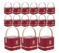 OSOLADY Boîtes à Présents avec Poignée Lot de 20 pour Invités de Mariage en Papier Boîtes de Pâtisserie Orientale Élégantes pour Fêtes et Banquets Intérieurs