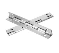 OSOLADY Charnière Piano Inox en Acier Inoxydable 6 Pouces Argentée, Support Continu et Stable pour Portes et Boîtes en Bois, Lot de 2 Pièces