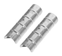 OSOLADY Connecteur Métallique D'extrémité de Tringle à Rideaux en Fer Argenté, Lot de 2 Pièces, Pratique et Décoratif pour Accessoires de Barre pour Rideaux