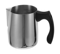 OSOLADY Cruche à Mousse de Lait Acier Inoxydable Poignée Isolante pour Fondre la Cire DIY Gradué pour Café et Bougies Réutilisable