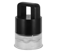 OSOLADY Dénoyauteur à cerises, outil pour retirer les noyaux de cerises et les pépins, bouton-poussoir avec protection anti-éclaboussures pour la préparation de confitures (noir)