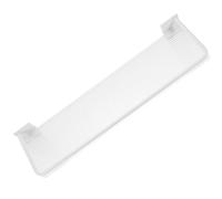 OSOLADY Étagère Murale Robuste en Aluminium Spatial et Acrylique, Design Simple Blanche sans Perçage pour Organiser Bouteilles de Shampoing de Salle de Bain