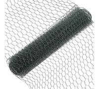 OSOLADY Filet à Volaille Hexagonal Vert en Fil Galvanisé, Léger et Robuste | Travaux Créatifs et Projets Extérieurs, Maillage Hexagonal, Usage Polyvalent Lumières de Noël