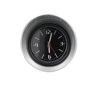 OSOLADY Horloge Intérieure de Voiture Analogique Mini Argentée, Monture Compacte pour Tableau de Bord, Utilisation Polyvalente Bureau Auto Chambre, Affichage Précis, Solide et Facile à Lire