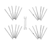 OSOLADY Kit de Garde-corps Câble en Acier Inoxydable 25 Vis à Bois à Sertir, Fixation pour Balustrade Bois, Adapté pour Terrasse Intérieure et Extérieure, Haute Résistance la Traction,