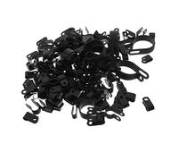 OSOLADY Lot de 200 colliers de serrage en nylon de type R pour la fixation de câbles, conduits et tubes - Assortiment de clips de type P de 1/2, 3/16, 1/4, 3/8 et 1-1/8 pouce pour la gestion des