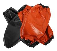 OSOLADY Manchette Soudure en Pvc Noir, Lot 2 Paires de Surmanches de Protection des Bras Confortables et Faciles à Nettoyer, Cuisine et Laboratoire