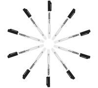 OSOLADY Marqueur pour Tableau Blanc à Pointe Fine Noir, Plastique Solide, Facile à Utiliser, Écriture Longue Durée, pour Bureau et Petite Salle de Classe