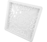 OSOLADY Moule à Briques de Ciment en Plastique Blanc pour Décoration Extérieure Jardin, Facile à Utiliser Nettoyer, pour Pelouse et Allée