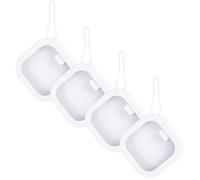 OSOLADY Organisateur Portable pour Accessoires Cheveux et Bracelets en Plastique Blanc, 4 Pièces, Facile à Transporter Suspendre, pour Rangement sur Bureau