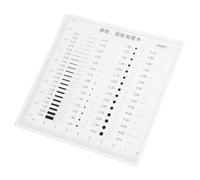 OSOLADY Outil portable de mesure transparente 0,1 mm, règle d'estimation des tailles pour jauge d'inspection des rayures et fissures, adaptée à l'application industrielle