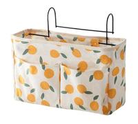 OSOLADY Panier de Rangement Suspendu Organisateur de Lit pour Chevet en Coton et Lin sans Clou Facile à Nettoyer, pour et Dortoirs