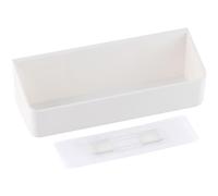 OSOLADY Petit Support Suspendu Mural Blanc en Hips pour Salle de Bain Cuisine Capacité de Charge Élevée et Résistance Rouille, pour Hôtels et Rangement de Brosses à Dents