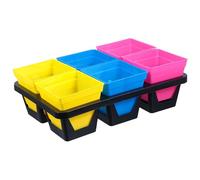 OSOLADY Plateau Germoir à 6 Grilles en Plastique, Lot de 1 Set de Set Couleur Aléatoire