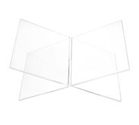 OSOLADY Présentoir à Livres pour Lecture et Apprentissage en Acrylique Transparent, Pupitre Compact et Multifonction Design Simple et Créatif, Taille Réduite pour Bureau