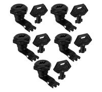 OSOLADY Serrures à Came Noir Lot de 5 pour Coffret Électrique 6 x 3 cm en Plastique avec Sécurité pour Usage Industriel et Résidentiel