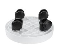 OSOLADY Soucoupe Facile Résine Ronde de Fleurs Pot Blanche pour Design Simple Créatif à Nettoyer, Base Épaisse Plusieurs Styles et Plantes D'intérieur et Extérieur Plusieurs Styles