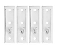 OSOLADY Support Mural Invisible Solution Sécurisée pour Murs Creux pour Chauffe-eau en Métal Argenté Lot de 4 Pièces pour Maisons Compactes