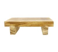 OSOLADY Tabouret en Bois Facile à Transporter Support pour Pieds, Marchepied Pratique pour Salon, la Cuisine et Chambre, Design Simple et Fonctionnel
