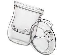 OSOLADY Tasse à Infusion 1pc et Couvercle, Maison Voyage en Verre Résistant la Chaleur avec Filtre Intégré pour Famille et Amis
