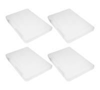 OSOLADY Valise de Classement 4 Pièces en Pp Transparent, Boîte de Rangement A5 Multi-usages avec Couvercle, Grande Capacité pour Photos et Documents la Maison à L'école