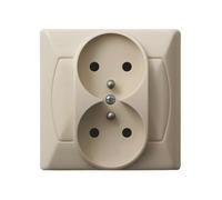 Ospel GP-2AZ/01 Prise de courant Beige IP20 16 A 82 mm 44 mm 82 mm