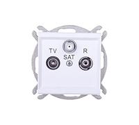 Ospel GPA-RS/m/00 Prise de courant IP20 Blanc 71 mm 35 mm 71 mm 104 g