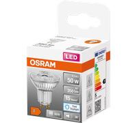 Osram LED Star PAR16 Ampoule réflecteur 50 LED avec angle de faisceau de 36 degrés, culot GU10, blanc lumière du jour (6500K), en remplacement des ampoules classiques 50W, 1-pack