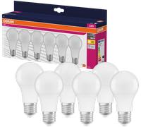 OSRAM HOMELIGHTING 4058075845640 LED CEE F (A - G) E27 8 W = 60 W blanc chaud (Ø x H) 60 mm x 60 mm 6 pc(s)