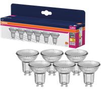 OSRAM HOMELIGHTING 4099854334443 LED CEE F (A - G) GU10 4.3 W = 50 W blanc chaud (Ø x H) 50 mm x 50 mm 6 pc(s)